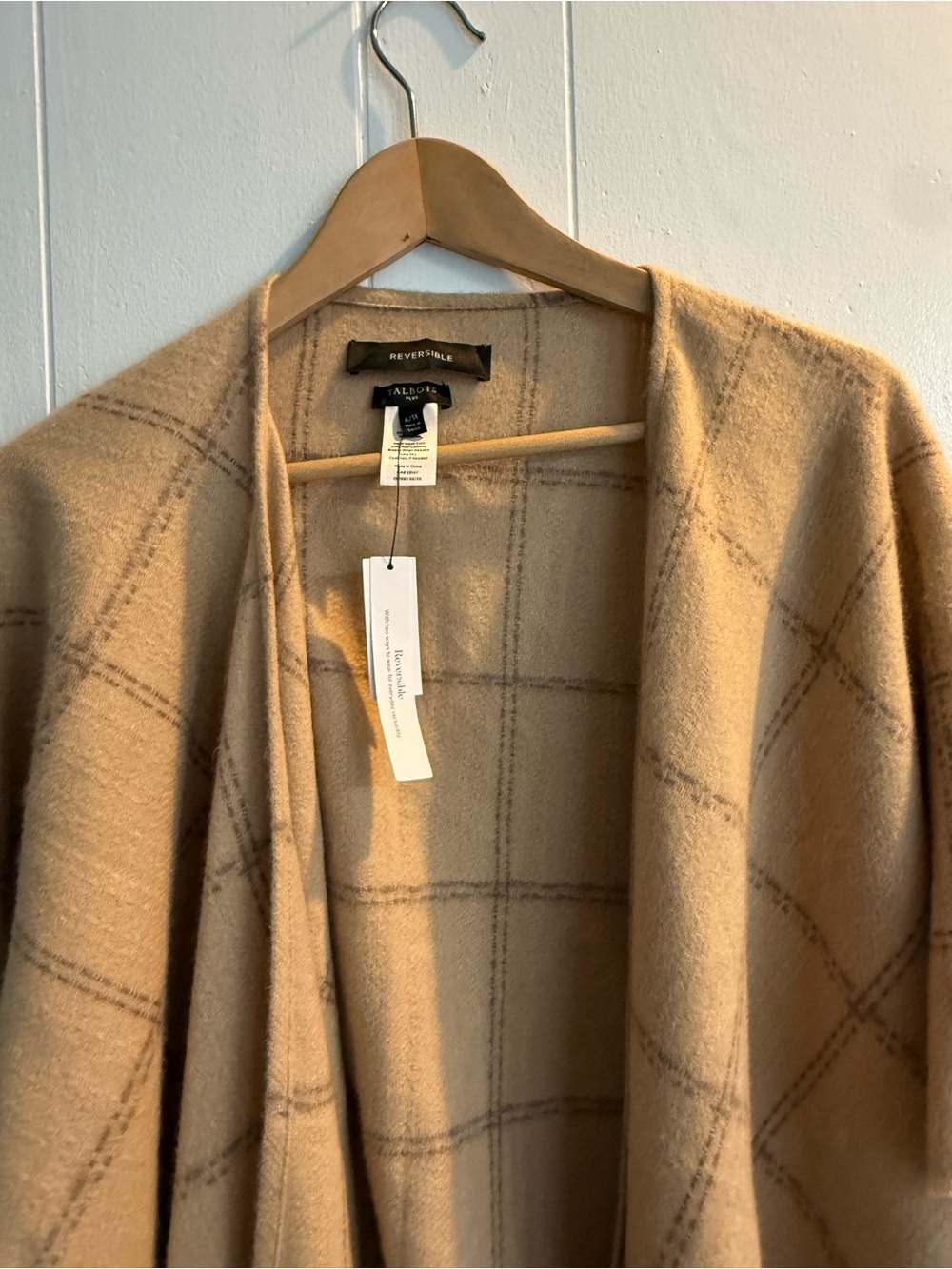 Talbots Plaid Ruana Cape - Picture 3 of 5